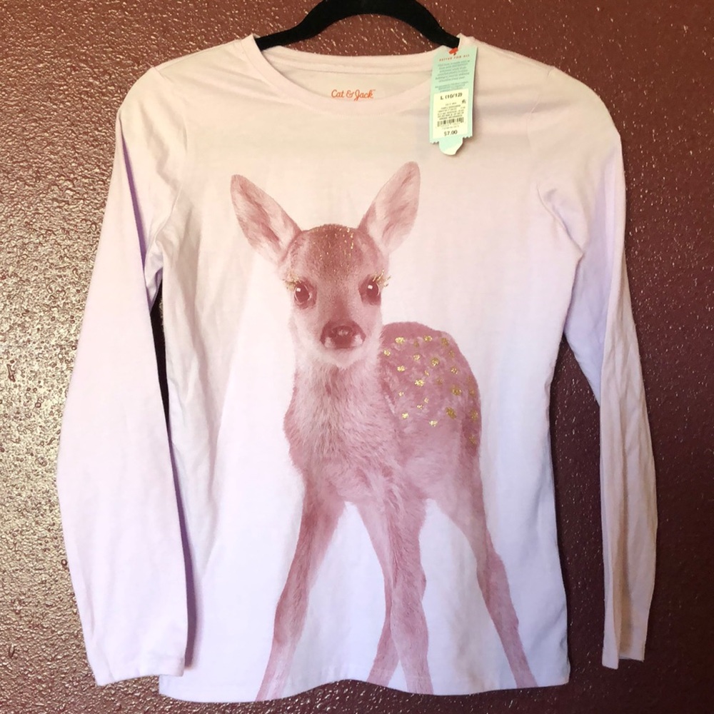 Cat & Jack Long Sleeve Shirt Size L 10/12.  New!